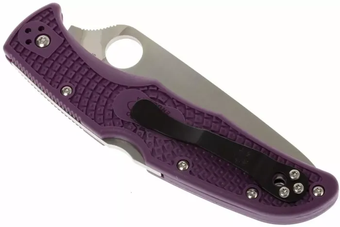Ніж складаний Spyderco Endura 4 Flat Ground Purple C10FPPR