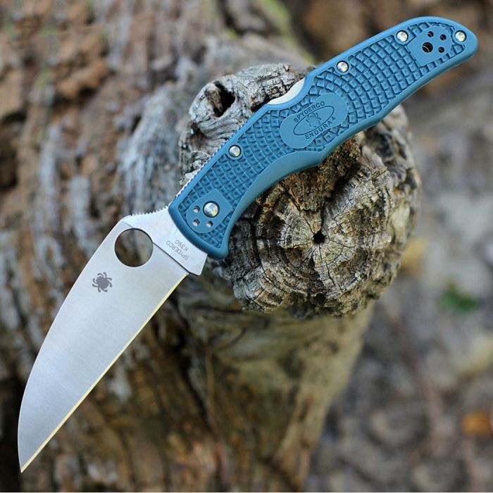 Ніж складаний Spyderco Endura 4 Lightweight Wharncliffe K390 Blue C10FPWK390