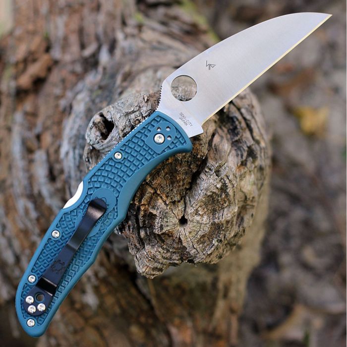 Ніж складаний Spyderco Endura 4 Lightweight Wharncliffe K390 Blue C10FPWK390