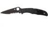Ніж складаний Spyderco Endura 4 Partly Serrated Black C10PSBBK
