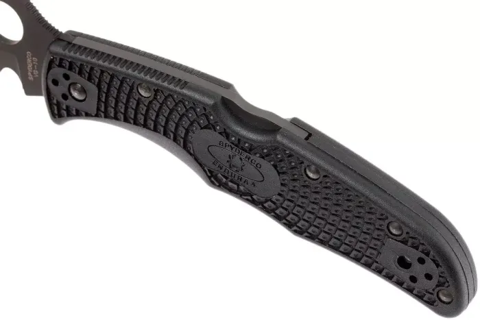 Ніж складаний Spyderco Endura 4 Partly Serrated Black C10PSBBK