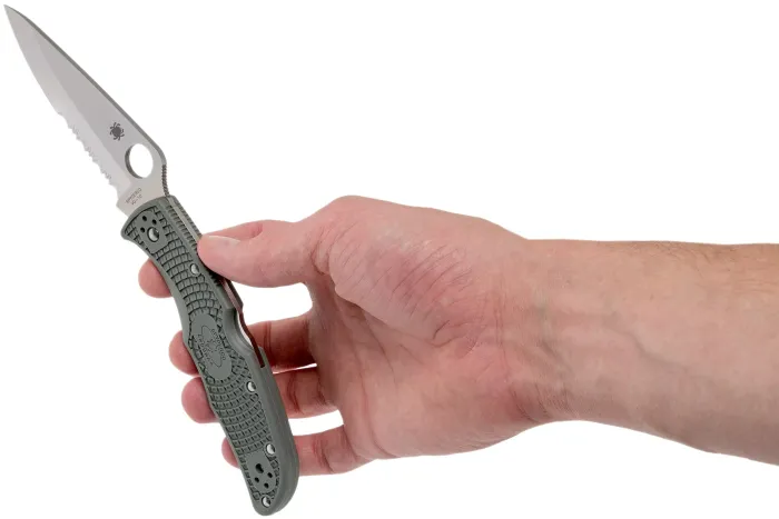 Ніж складаний Spyderco Endura 4 Partly Serrated Green C10PSFG