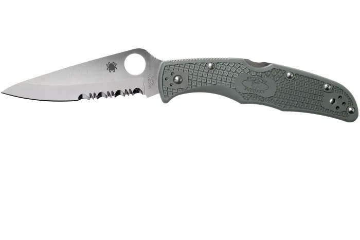 Ніж складаний Spyderco Endura 4 Partly Serrated Green C10PSFG