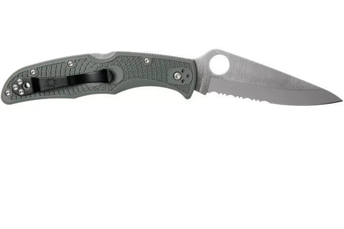Ніж складаний Spyderco Endura 4 Partly Serrated Green C10PSFG