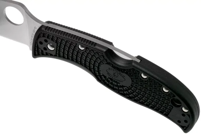 Ніж складаний Spyderco Leafjumper Lightweight VG-10 Black FRN C254PBK