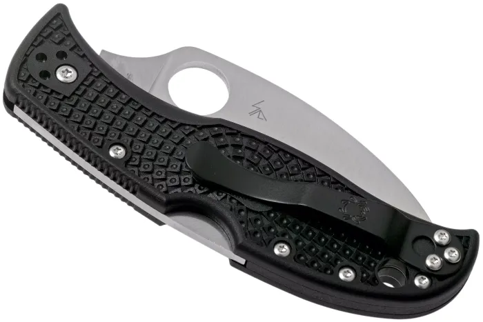 Ніж складаний Spyderco Leafjumper Lightweight VG-10 Black FRN C254PBK