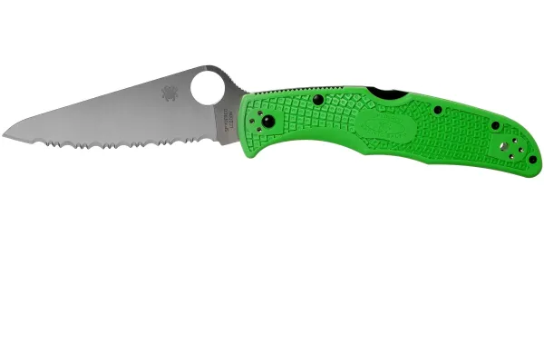 Ніж складаний Spyderco Pacific Salt 2 Green Serrated C91FSGR2
