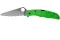 Ніж складаний Spyderco Pacific Salt 2 Green Serrated C91FSGR2