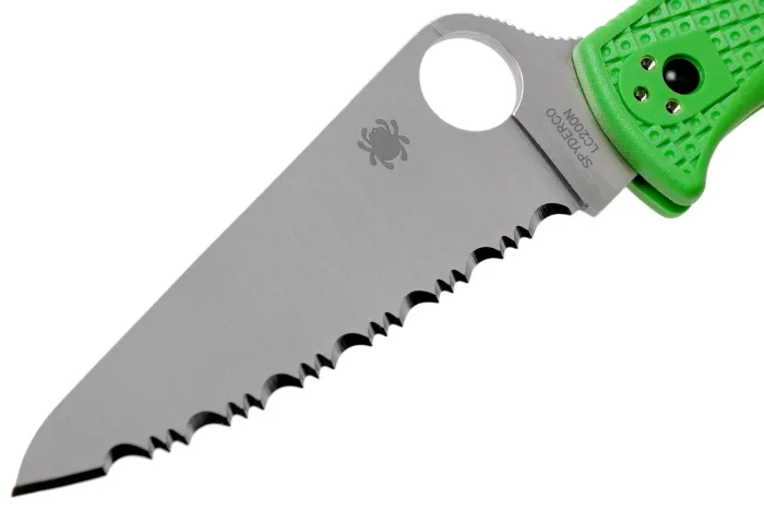 Ніж складаний Spyderco Pacific Salt 2 Green Serrated C91FSGR2