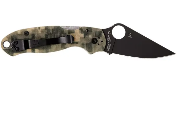 Ніж складаний Spyderco Para 3 G10 Camo Black Blade C223GPCMOBK