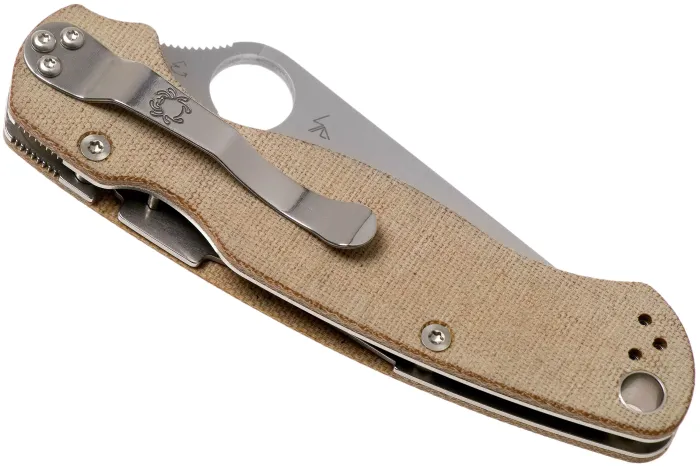 Ніж складаний Spyderco Para Military 2 Brown Micarta CPM Cru-Wear C81MPCW2