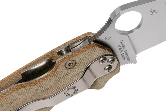 Ніж складаний Spyderco Para Military 2 Brown Micarta CPM Cru-Wear C81MPCW2