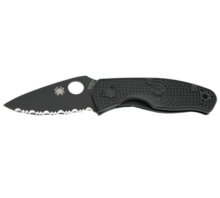 Ніж складаний Spyderco Persistence Lightweight FRN Serrated Black C136SBBK