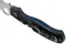 Ніж складаний Spyderco Rescue 3 Thin Blue Line Serrated C14FSBKBL3