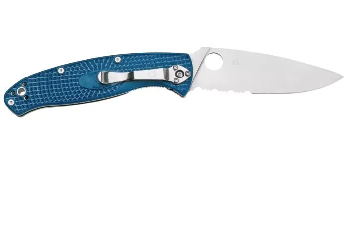 Ніж складаний Spyderco Resilience Lightweight S35VN Partly Serrated FRN Blue C142PSBL