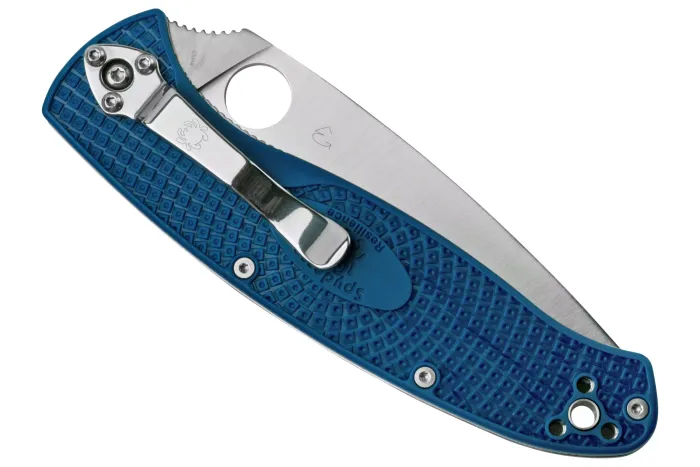 Ніж складаний Spyderco Resilience Lightweight S35VN Partly Serrated FRN Blue C142PSBL