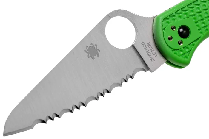 Ніж складаний Spyderco Salt 2 Serrated LC200N Green C88FSGR2