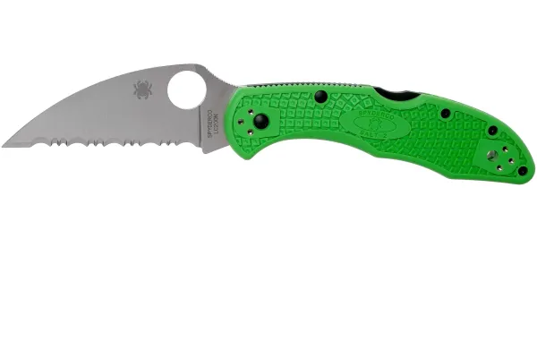 Ніж складаний Spyderco Salt 2 Wharncliffe Serrated LC200N Green C88FSWCGR2