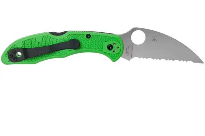 Ніж складаний Spyderco Salt 2 Wharncliffe Serrated LC200N Green C88FSWCGR2