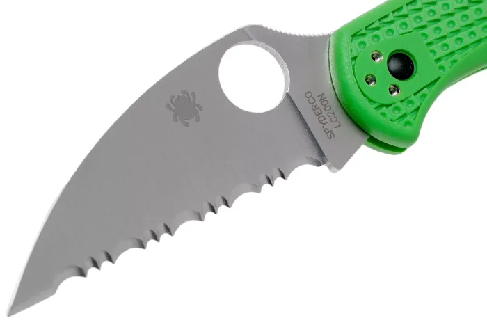 Ніж складаний Spyderco Salt 2 Wharncliffe Serrated LC200N Green C88FSWCGR2