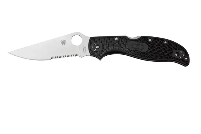 Ніж складаний Spyderco Stretch 2 XL Partially Serrated FRN C258PSBK