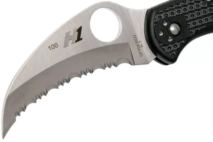 Ніж складаний Spyderco Tasman Salt 2 Serrated Black C106SBK2