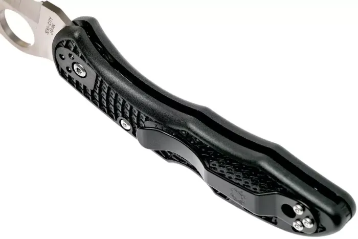Ніж складаний Spyderco Tasman Salt 2 Serrated Black C106SBK2