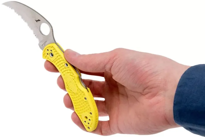 Ніж складаний Spyderco Tasman Salt 2 Serrated Yellow C106SYL2