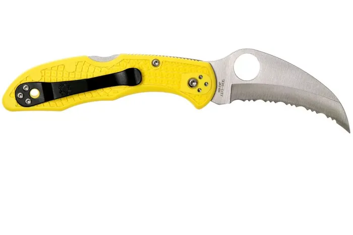 Ніж складаний Spyderco Tasman Salt 2 Serrated Yellow C106SYL2