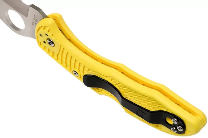 Ніж складаний Spyderco Tasman Salt 2 Serrated Yellow C106SYL2