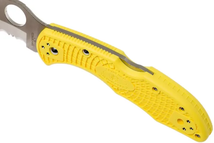Ніж складаний Spyderco Tasman Salt 2 Serrated Yellow C106SYL2