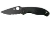 Ніж складаний Spyderco Tenacious Lightweight Black Half Serrated C122PSBBK