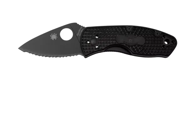 Ніж Spyderco Ambitious Lightweight Black Serrated C148SBBK