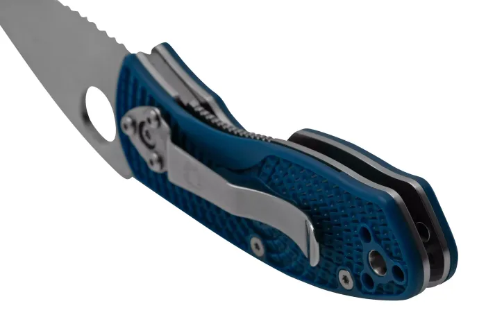 Ніж Spyderco Ambitious Lightweight S35VN Serrated Blue C148SBL