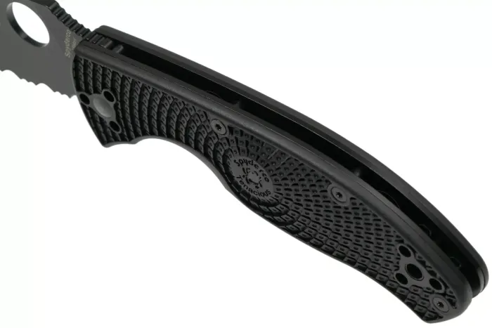Ніж Spyderco Tenacious Lightweight Black Blade Serrated C122SBBK