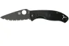 Ніж Spyderco Tenacious Lightweight Black Blade Serrated C122SBBK