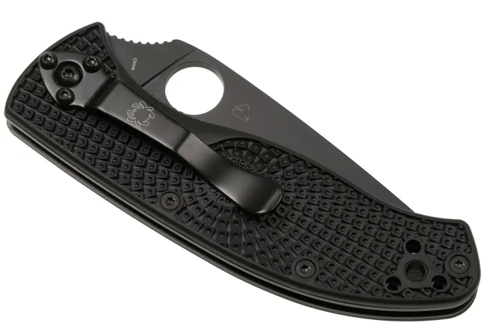 Ніж Spyderco Tenacious Lightweight Black Blade Serrated C122SBBK
