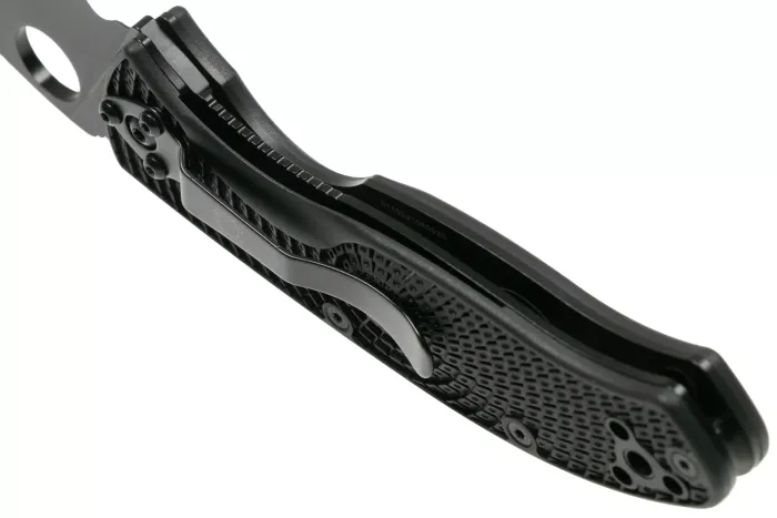 Ніж Spyderco Tenacious Lightweight Black Blade Serrated C122SBBK