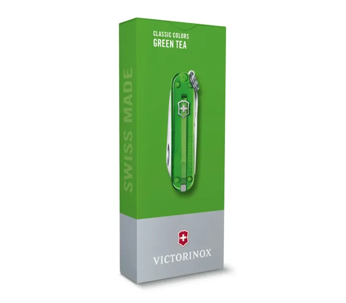 Ніж Victorinox Classic SD Transparent Colors Green Tea 0.6223.T41G