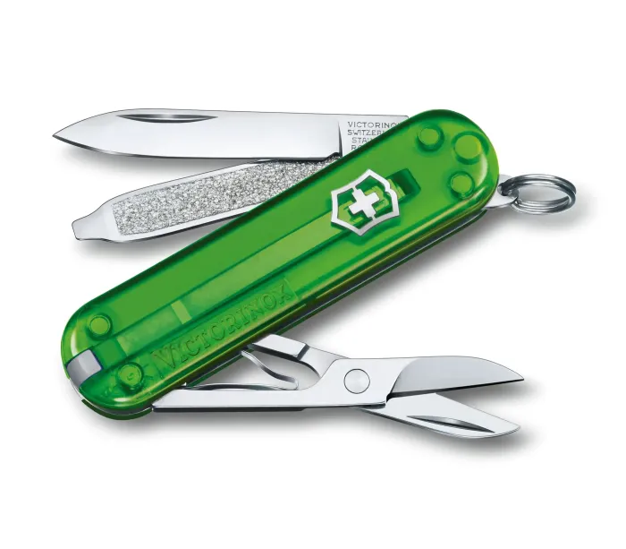 Ніж Victorinox Classic SD Transparent Colors Green Tea 0.6223.T41G