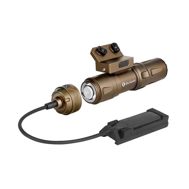 Ліхтар Olight Odin Mini Desert Tan з кріпленням M-LOK та виносною кнопкою