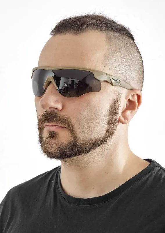 Окуляри балістичні Wiley X Rogue Comm 3 лінзи (Grey/Clear/Rust), колір оправи - Tan