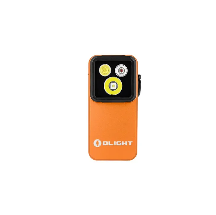 Ліхтар Olight Oclip 2 Pro EDC з кліпсою 530 лм червоне та точкове світло (Orange)
