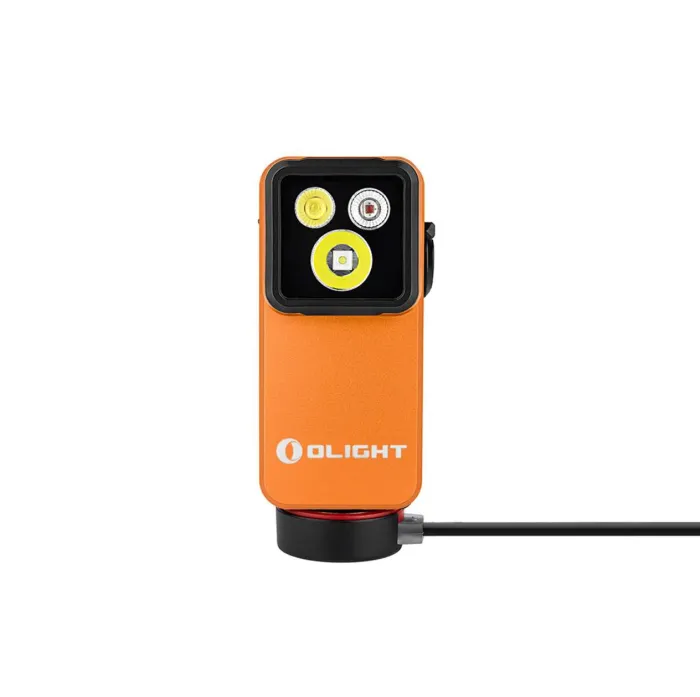 Ліхтар Olight Oclip 2 Pro EDC з кліпсою 530 лм червоне та точкове світло (Orange)