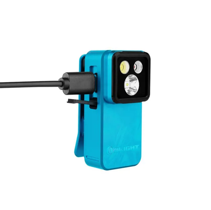 Ліхтар Olight Oclip 2 Pro EDC з кліпсою 530 лм червоне та точкове світло (Tidal Blue)
