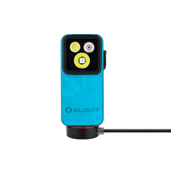 Ліхтар Olight Oclip 2 Pro EDC з кліпсою 530 лм червоне та точкове світло (Tidal Blue)