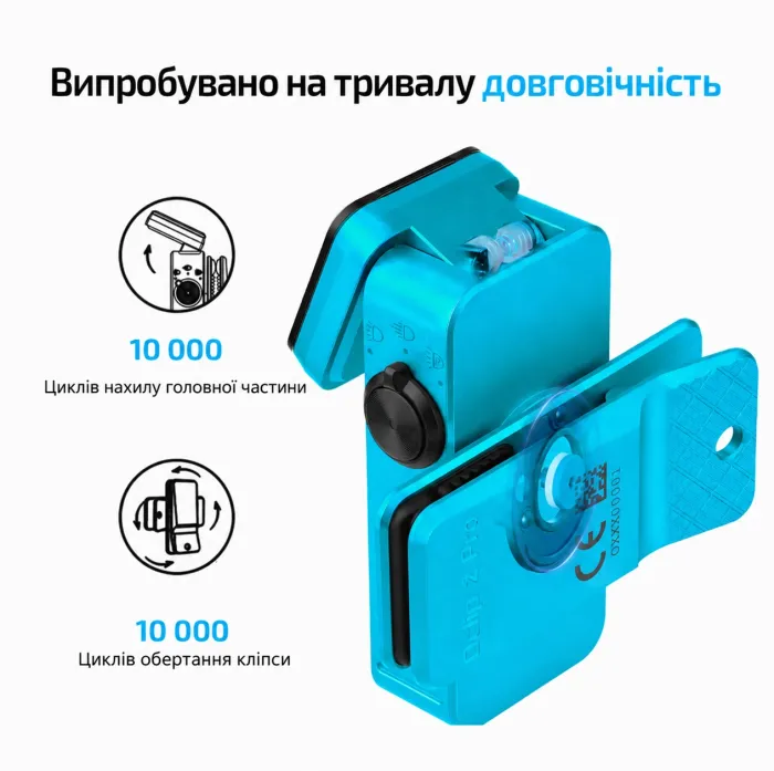 Ліхтар Olight Oclip 2 Pro EDC з кліпсою 530 лм червоне та точкове світло (Tidal Blue)