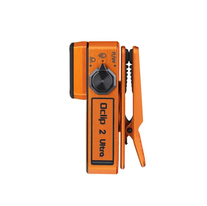 Ліхтар Olight Oclip 2 Ultra EDC з кліпсою 580 лм червоне точкове та ультрафіолетове світло (Amber Orange)