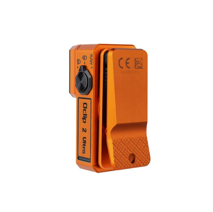 Ліхтар Olight Oclip 2 Ultra EDC з кліпсою 580 лм червоне точкове та ультрафіолетове світло (Amber Orange)