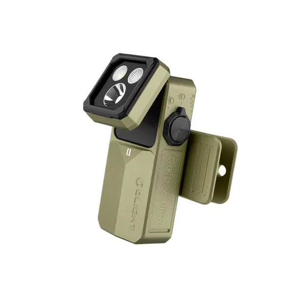 Ліхтар Olight Oclip 2 Ultra EDC з кліпсою 580 лм червоне точкове та ультрафіолетове світло (Olive Green)